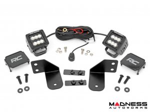 Polaris Ranger Rear Facing LED Kit - Black Series w/Flood Beam - Rough Country 